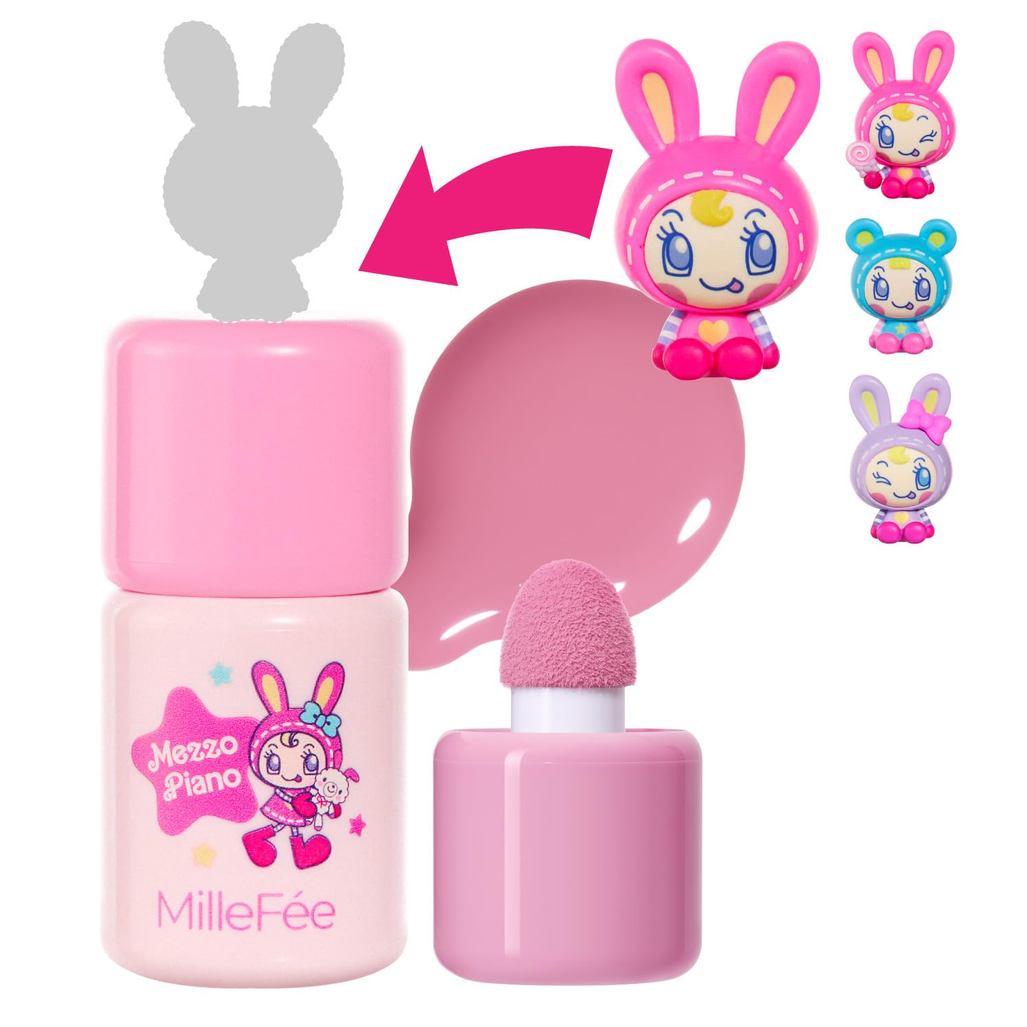 MilleFée Shake Drop Cheek Mezzo Piano N04 Blueberry Milk รวม 1 รูปสุ่ม Liquid Cheek 4 สี Ruddy Feeli