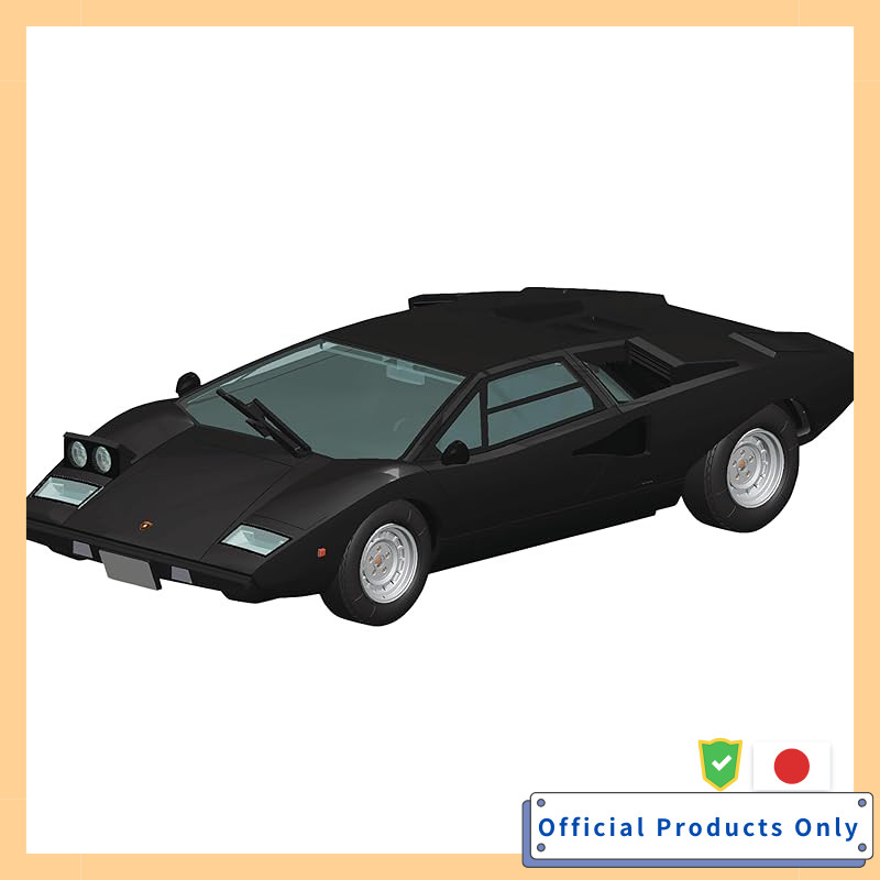 AOSHIMA 1/32 The Snap Kit Series Lamborghini Countach LP400 Black Plastic Model Pre-painted 20-F