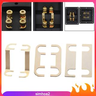 [หยุด2] ตัวเชื่อมต่อสายไฟลําโพง 2 ชิ้นสําหรับขั้วต่อถ้วยเทอร…