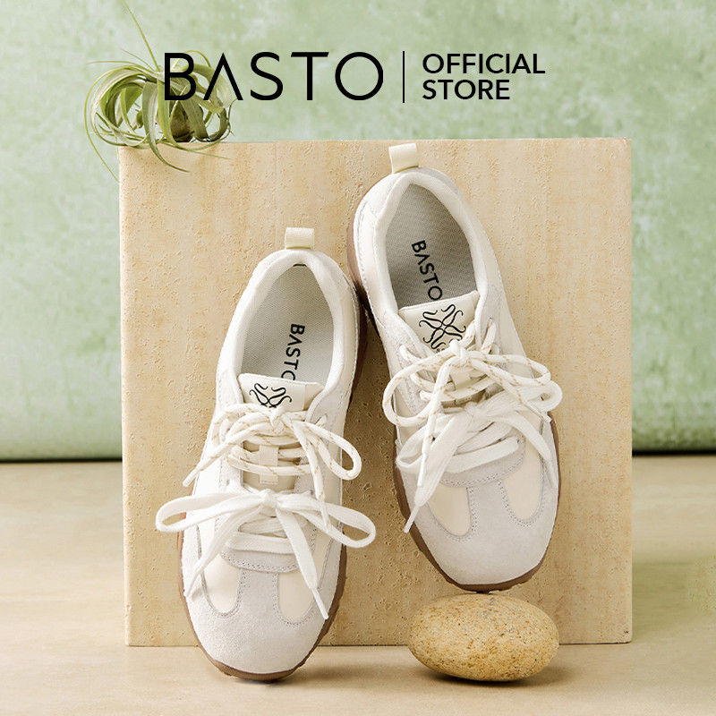 BASTO Women's Sneakers Platform Shoes รองเท้าผ้าใบ รองเท้าส้นตึก L5000
