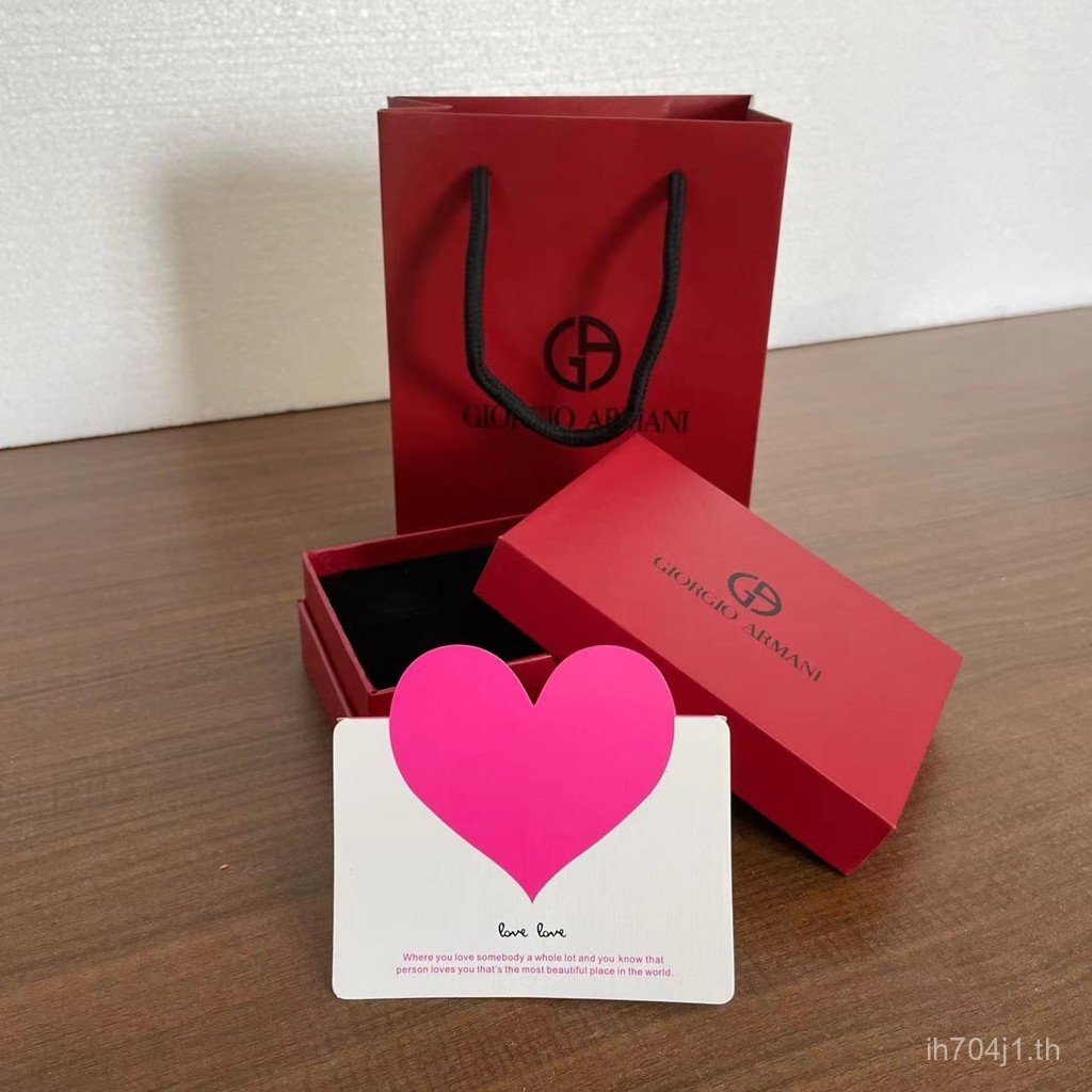 Armani Lipstick Box Lip Glaze Cushion Packaging Box Liquid Foundation Perfume Box Shopping Tote Bag 