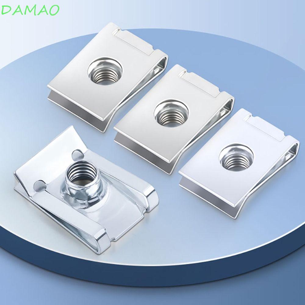 น็อตหมุดย้ํา DAMAO, สกรูน็อตหัวแบนชุบสังกะสี, M 4 - M 8 สแตนเลสทนทาน U รูปร่าง Nutert หมวกปรับปรุงบ้