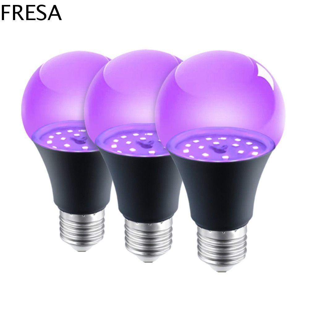 FRESA UV Purple Bulb, Aluminium 360 Glow Purple Black Light Bulb, Floodlight 10W 85-265V E26/E27 Spi