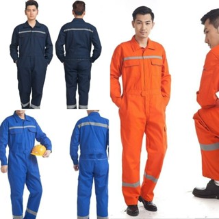 ชุดสูทคลุมทำงานเพื่อความปลอดภัย มีแถบสะท้อนแสง สำหรับทั้งชาย…