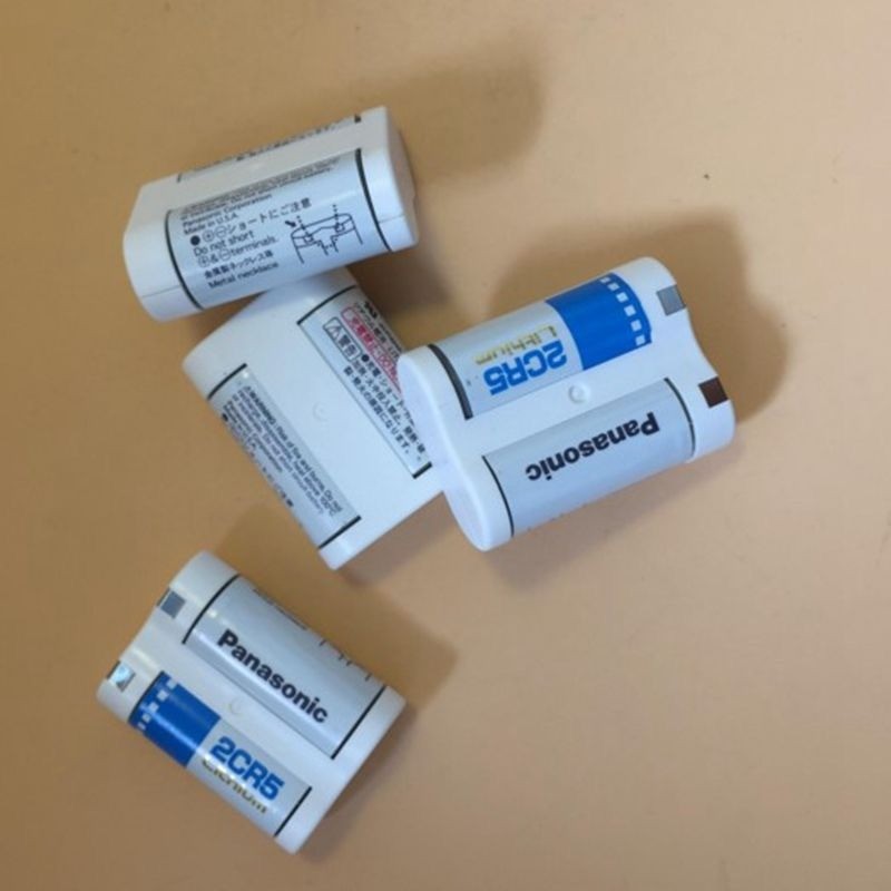 แบตเตอรี่ลิเธียม 6V 2CR5 แบรนด์ญี่ปุ่น สำหรับกล้องคอมแพค ไม่สามารถชาร์จไฟได้ (นำเข้า)