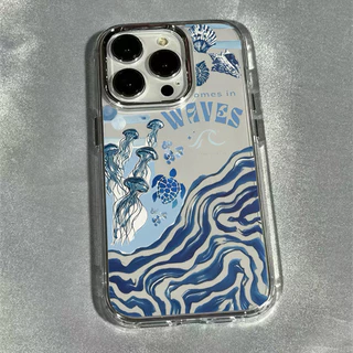 Marine Shark Label Clearเคสโทรศัพท์สําหรับiPhone 17 16 15 Pro Max 14 Plus 13 12 11 XS X 7 8 16Eกันกระแทกปกอ่อน