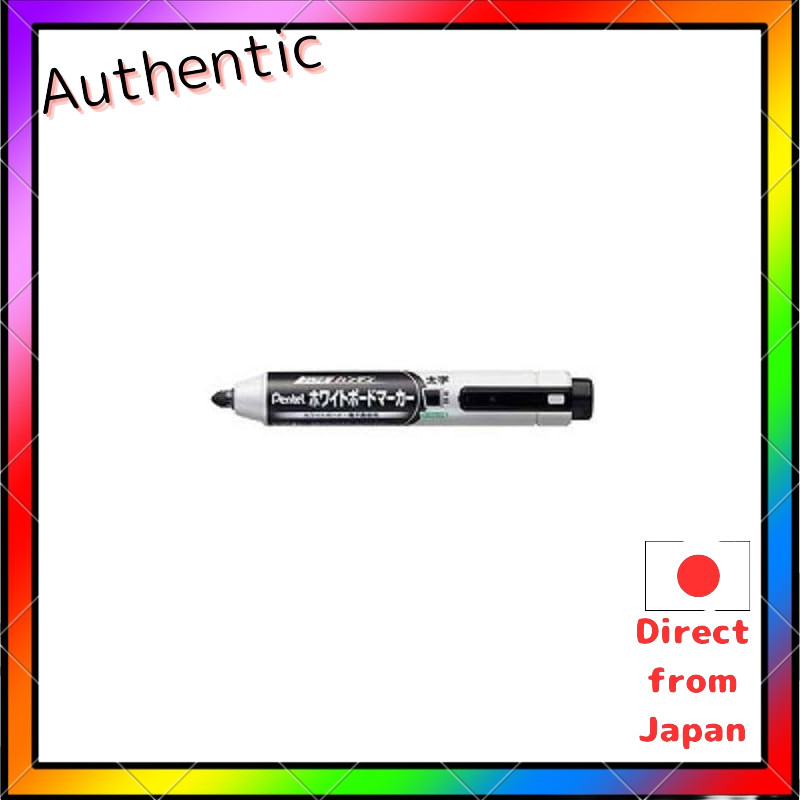 Pentel Knock-type Handy Whiteboard Marker, Medium Point, Bold, Black MWXN6M-A [Set of 3]