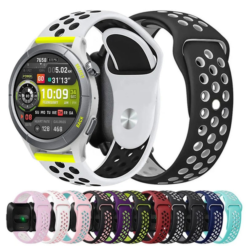 20 22 มม.สายคล้องคอสําหรับ Amazfit Cheetah Pro/รอบซิลิโคนสําหรับ Amazfit GTR 4 3 3Pro GTS 2 3 4Mini 