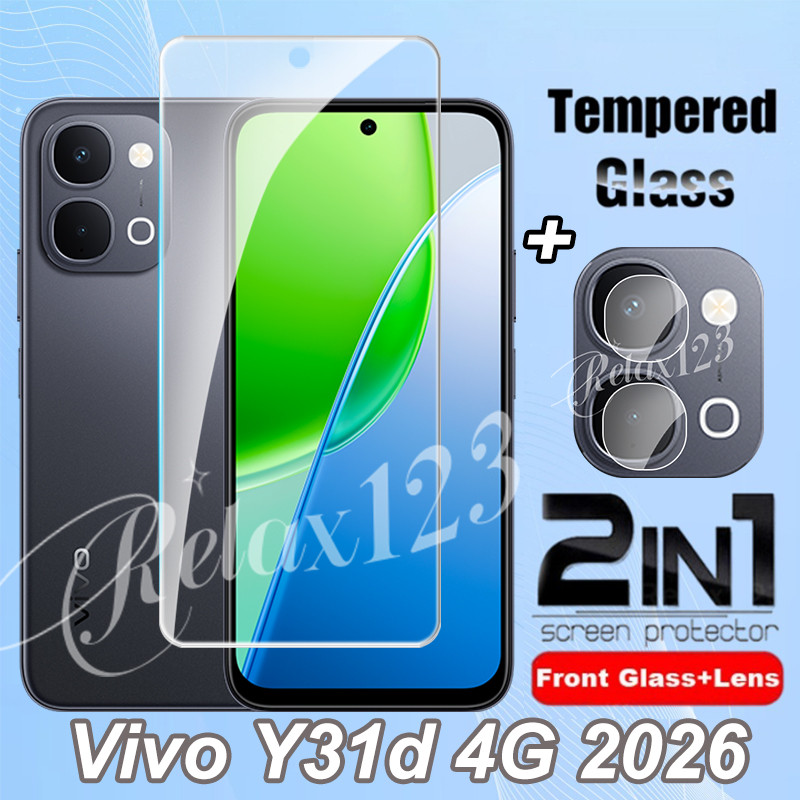 Vivo Y31d 4G Full Screen Protector กระจกนิรภัยสําหรับ VIVO Y31D VivoY31d Vivo Y 31 d Y31d 31Y VIVO Y
