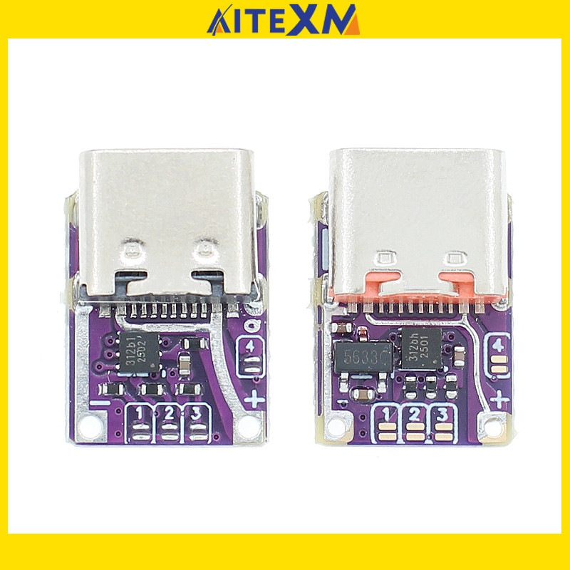 PD3.0 PD3.1 QC3.0 Deceiver Fast Charging โมดูล DC 5/9/12/15/20/28/36/48V แรงดันไฟฟ้า Trigger PD to DC Type C อินเทอร์เฟซ