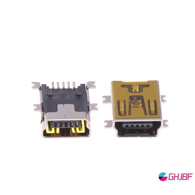 GHJBF] 10/20 ชิ้น USB เชื่อมปลั๊ก 5pin SMD ประเภทพอร์ต USB เดิมสําหรับหางชาร์จโทรศัพท์มือถือข้อมูลพอ