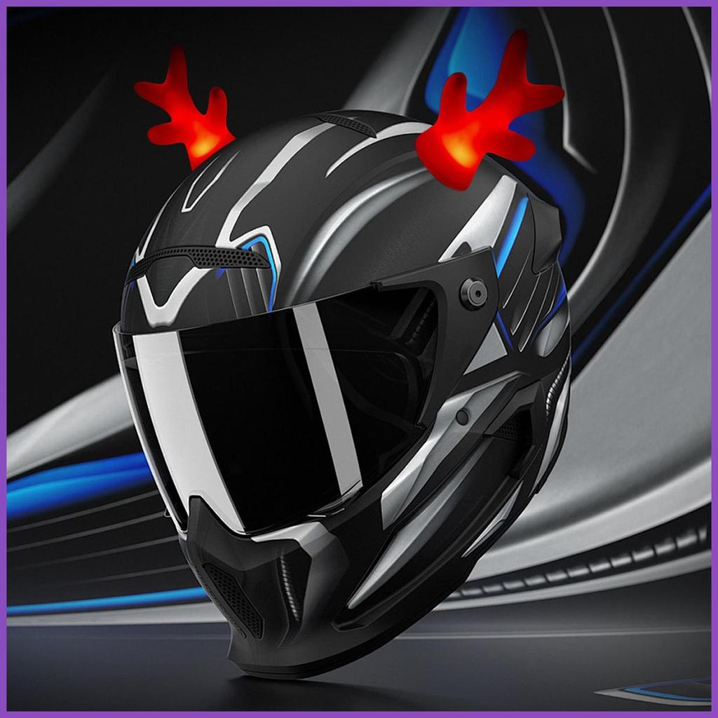 Devil Horns สําหรับหมวก Hard Lighted Hard หมวกตกแต่ง Sticky Devil Horns กวาง Antlers สโนว์บอร์ด Hard