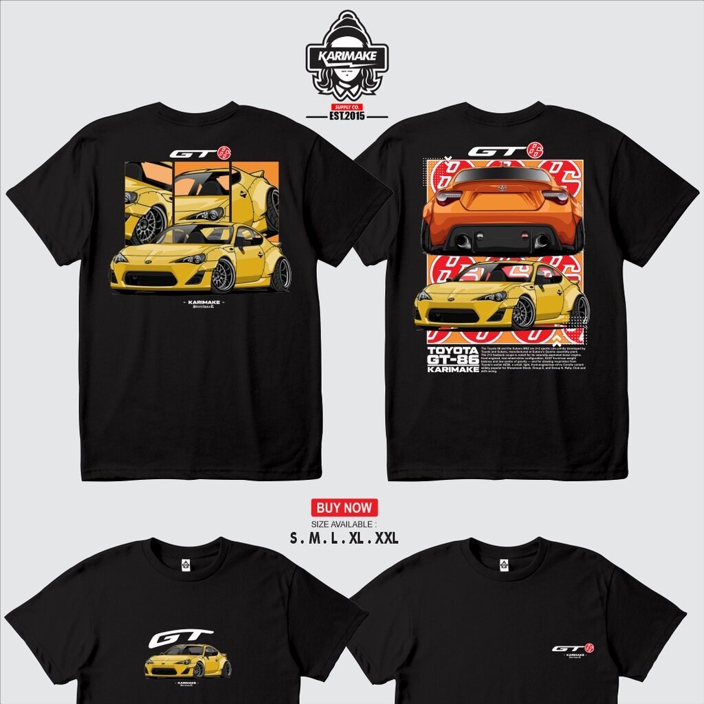 เสื้อยืด 【New】เสื้อยืดผ้าฝ้ายลาย TOYOTA FT86 GT86 FT 86 GT 86 JDM STREETsize: S-5XL