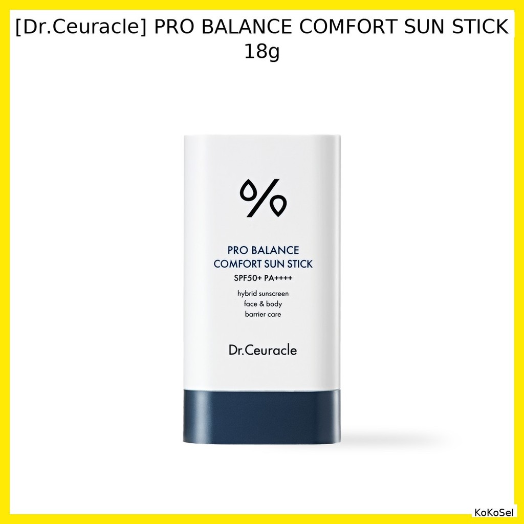[Dr.Ceuracle] PRO BALANCE COMFORT SUN STICK 18g / Korean Sun Stick / Lightweight Protection by KoKoS