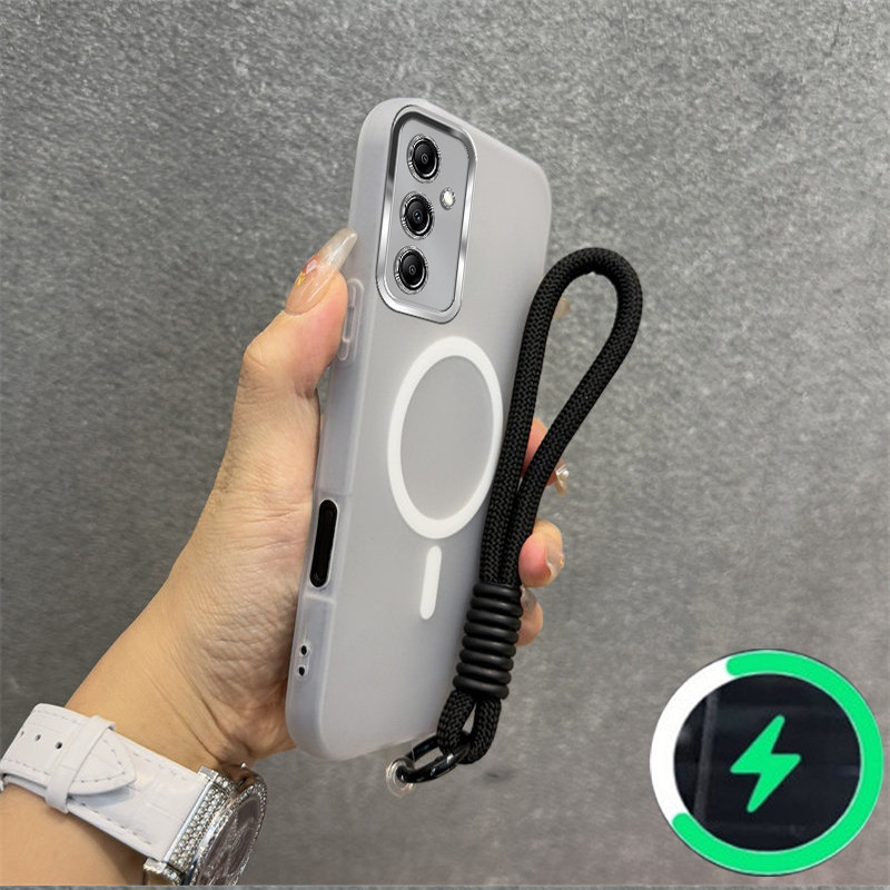 SAMSUNG เหมาะสําหรับSamsung A15 A16 A17 A26 4G 5Gเคสโทรศัพท์ใหม่Jelly Caseไร้สายแม่เหล็กFrosted Shellสายรัดข้อมือสร้อยข้อมือ030 - รูปที่ 2