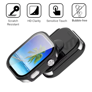 เคส กรณีแก้วนิรภัย for Redmi Watch 6 5 4 เคส ป้องกันหน้าจอป้องกัน Gores เติมฝาครอบคลุม for Xiaomi Redmi Watch 6 5 4