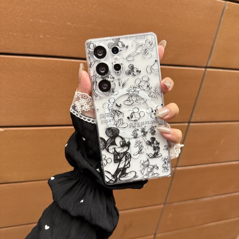 SAMSUNG สําหรับSamsung S25 Ultra S24 S23 FE S22 S21 สายMickeyสําหรับSamsung A55 A56 A16 A17 A15 A14 