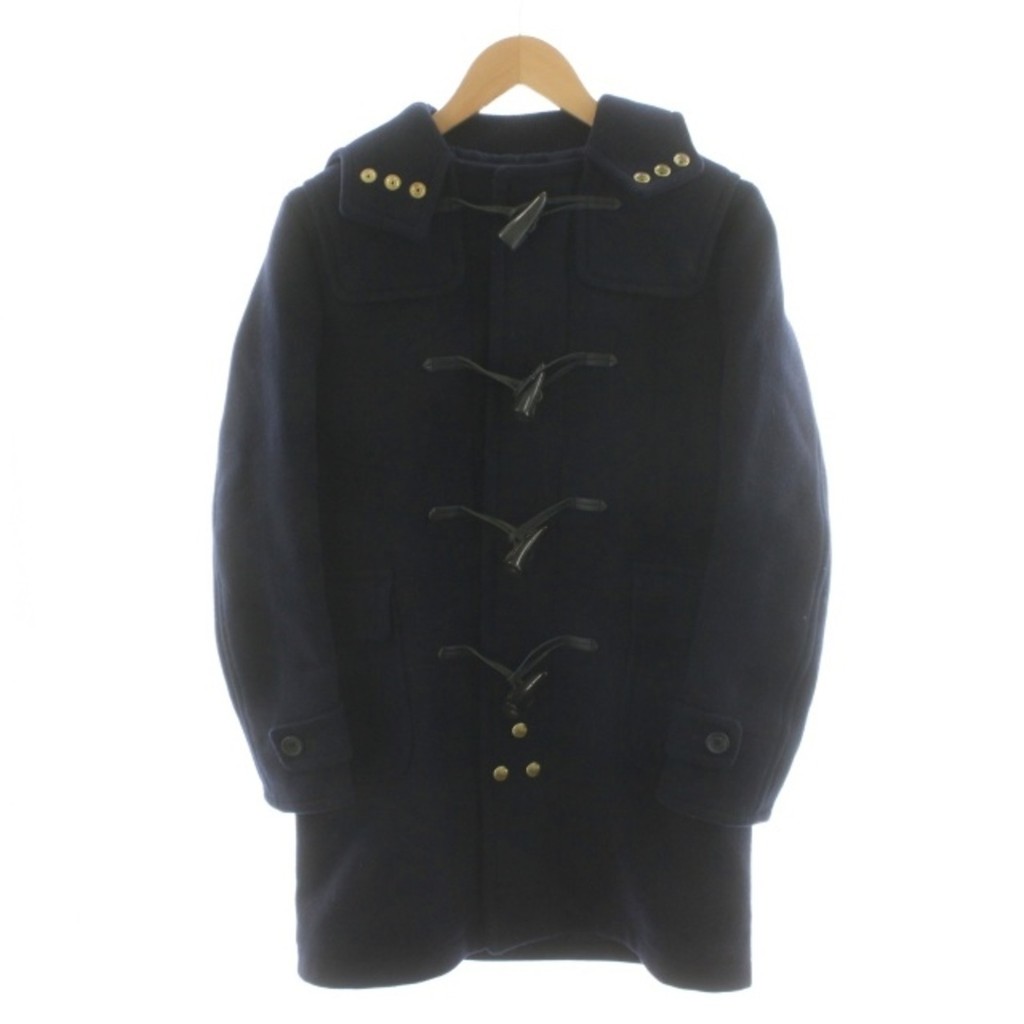 Coat Duffle wool Navy Direct from Japan Secondhand