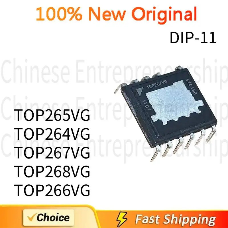 5PCS TOP265VG TOP264VG TOP267VG TOP268VG TOP266VG DIP-11 ชิปจัดการพลังงาน 100% คุณภาพ/จัดส่งด่วน
