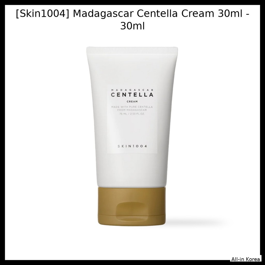 [Skin1004] Madagascar Centella Cream 30ml - 30ml / ครีม Centella เกาหลี / สูตรบางเบา โดย All-in Kore