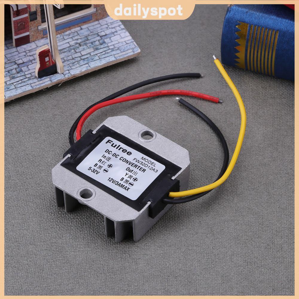 ⚡24ชม.⚡DC-DC แรงดันไฟฟ้าเสถียรโมดูล 5-32V ถึง 12V3A แรงดันไฟฟ้า Stabilizer อัจฉริยะป้องกันความปลอดภัยอัตโนมัติ Boost Depressurization - รูปที่ 5