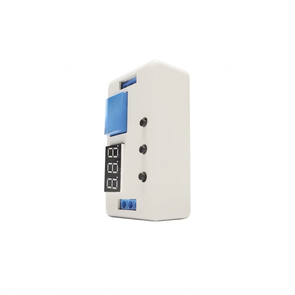 รีเลย์ตั้งเวลา 12V,0.1s ถึง 999 min 50mA รีเลย์หน่วงเวลาดิจิตอลเปิด-ปิดพร้อมจอแสดงผล LED