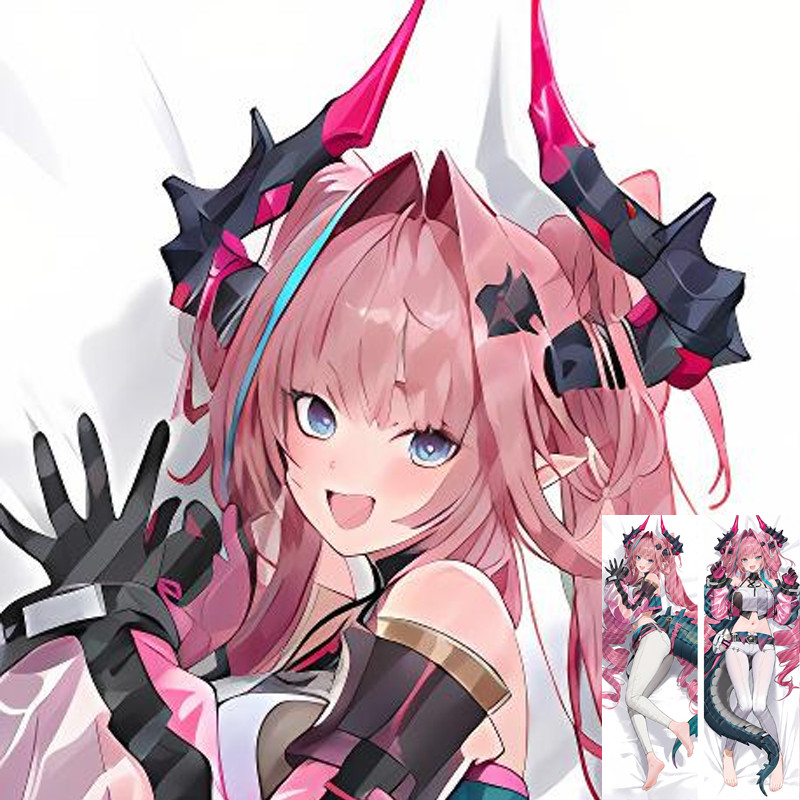 Arknights Yvonne อะนิเมะ Dakimakura อะนิเมะที่กําหนดเองหมอน 2 พิมพ์ด้านข้างโยนหมอนนุ่มปลอกหมอน