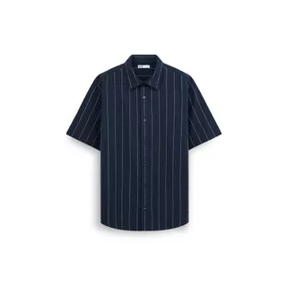 AIIZ เสื้อเชิ้ตผู้ชายแขนสั้นลายทาง AIIZ Men’s Striped Short Sleeve Shirt