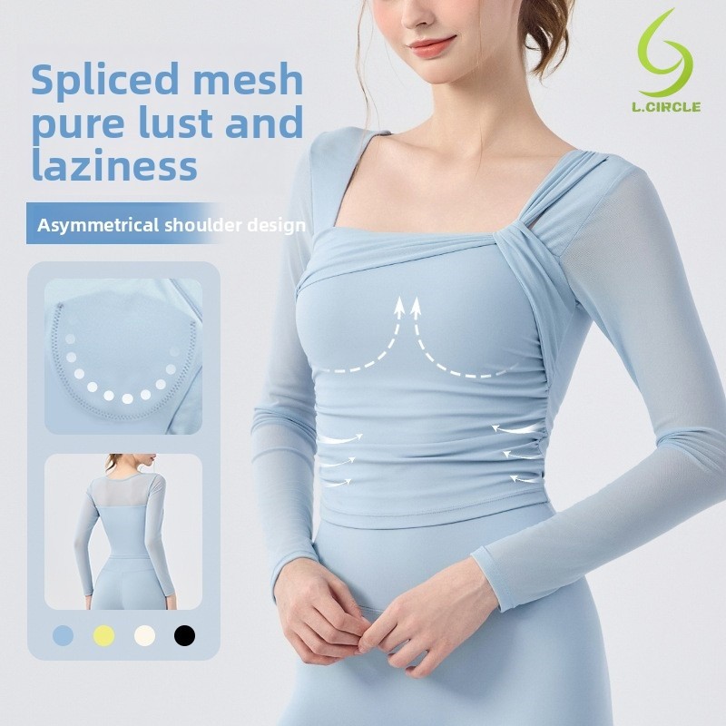 L.CIRCLE Yoga Sport Top แขนยาว Grenadine Slim