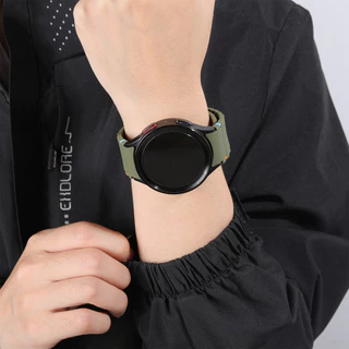 ไม่มีช่องว่าง สายรัดซิลิโคน for Samsung Galaxy Watch FE 7 6 5 4 44 40มม. 4 6 Classic 43 47 42 46 5 Pro 45มม.