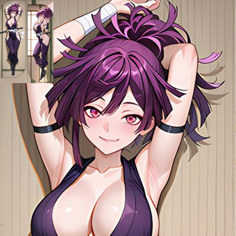 อะนิเมะHells Paradise: Jigokuraku YuzurihaปลอกหมอนDakimakuraพีชผิวJanaineseการ์ตูนหมอน
