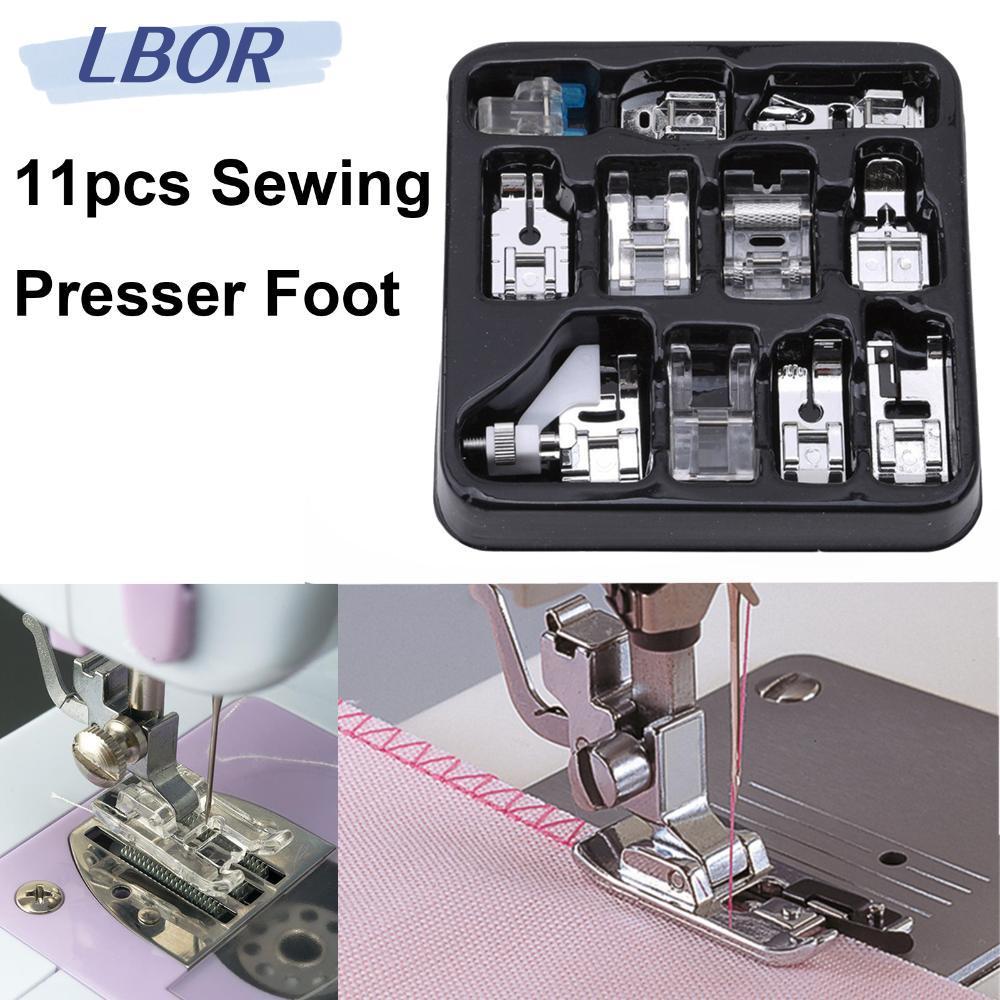 LBOR 11 ชิ้นฟุต Snap On ในครัวเรือนถักเครื่องมือเย็บผ้าตาบอดสําหรับนักร้องชุด