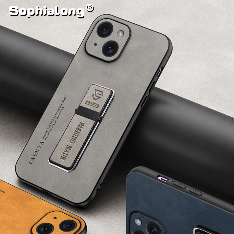 ซองหนังหรูหราสําหรับ Tecno Spark Go 1 1S 2025 40C Pop 9 KM4k KL4h Hard PC ฝาหลังพร้อมขาตั้ง