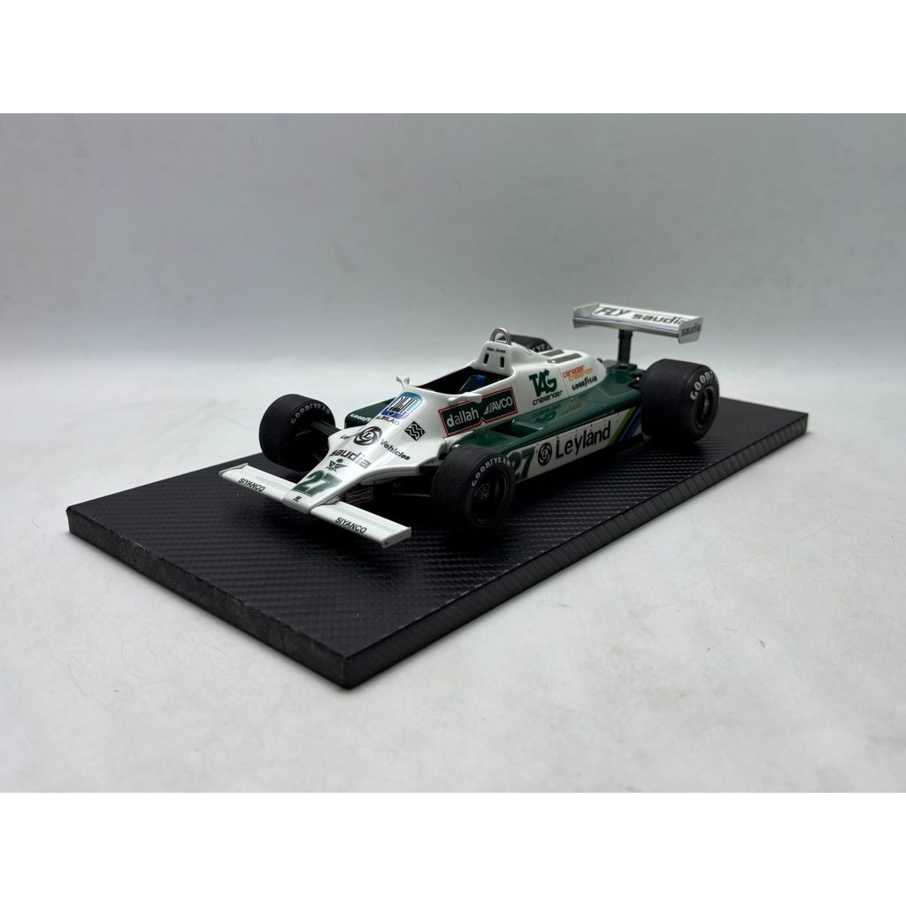 [คลังสินค้าพร้อม] GP 1/18 WILLIAMS WILLIAMS FW07B Alan Jones 1980 โมเดลรถเรซิ่น, 99 ใหม่, 1580 หยวนจ