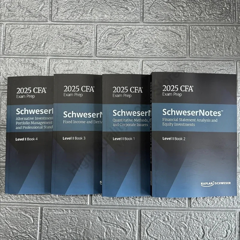 2025 CFA ระดับ 1 SchweserNotes การวิเคราะห์และการลงทุนทางสังคม, วิธีไตรมาส, หนังสือบันทึกภาษาอังกฤษ