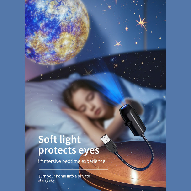 [จัดส่งวันนี้]โคมไฟดวงจันทร์ โปรเจคเตอร์เปลี่ยนลายท้องฟ้าได้ ชาร์จ USB ไฟตกแต่งสร้างบรรยากาศสุดคิ้วท์ L88 - รูปที่ 3
