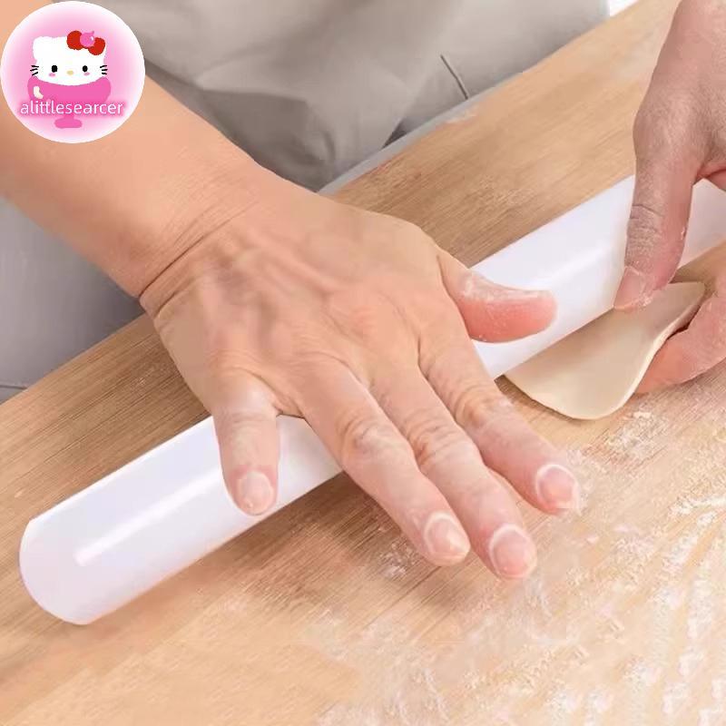 Alittlesearcer สีขาว PP Rolling Pin ในครัวเรือนเกรดอาหาร Dumpling พิซซ่า Pastry เครื่องมือ Long Dough Roller นวด Sti อุปกรณ์เบเกอรี่ EN