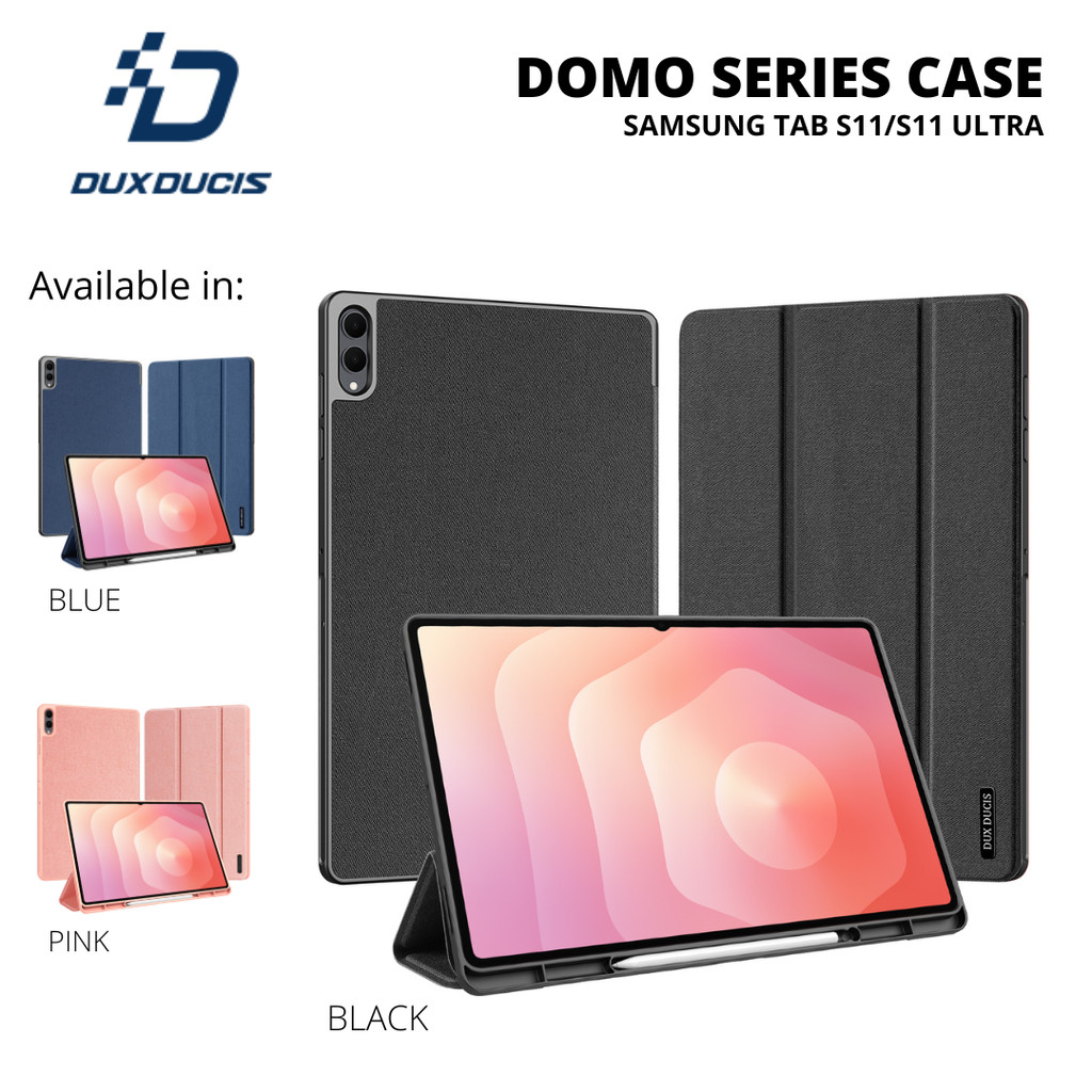 Dux Ducis Domo Case เข้ากันได้กับ Samsung Tab S11 Ultra / S11 Casing Flip Cover