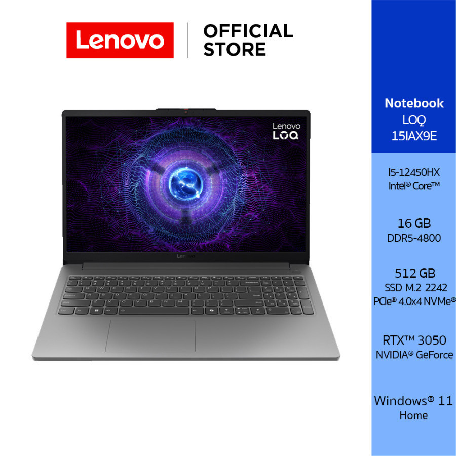 LENOVO LOQ 15IAX9E(83LK002NTA)NOTEBOOK INTEL I5-12450HX NVIDIA GEFORCE RTX 3050
