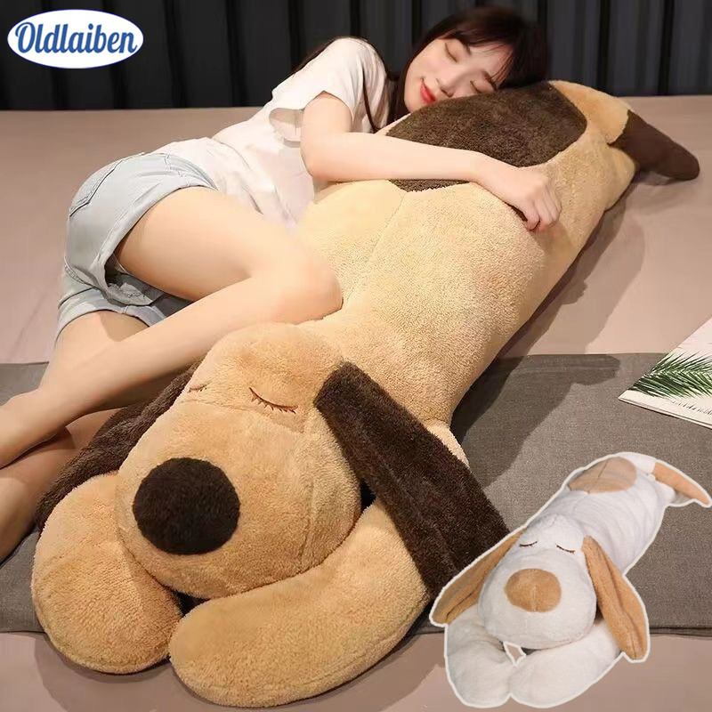 Oldlaiben หมอนตุ๊กตาสุนัข น่ารัก นุ่มนิ่ม ถอดและล้างทำความสะอาดได้ 60/110ซม ตกแต่งบ้าน ตุ๊กตาผ้า