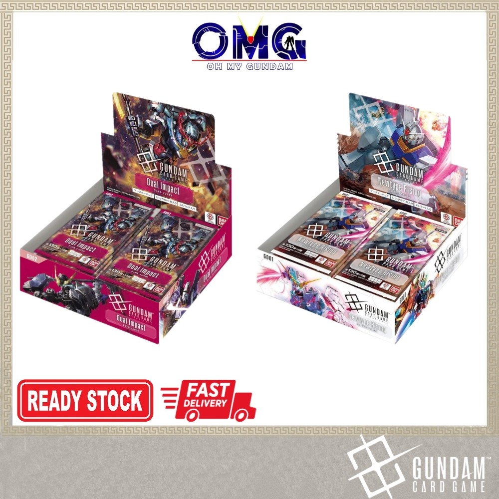 Bandai Gundam Card Game OMG - Newtype Rising Booster Box GD01 / Dual Impact Booster Box GD02 (ญี่ปุ่