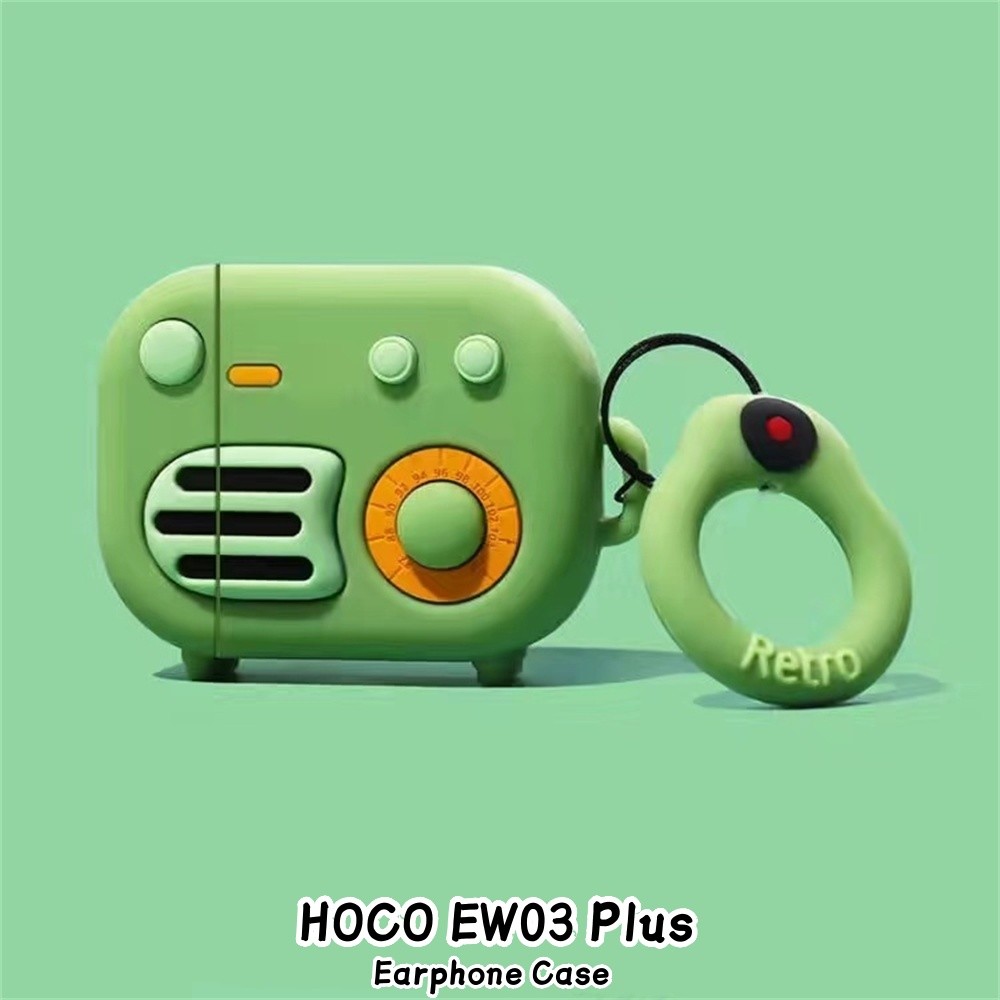Trend FrontFor HOCO EW03 Plus Case Casing Soft Silicone Trend Ideas Cartoon Headphone Case Cover NO.