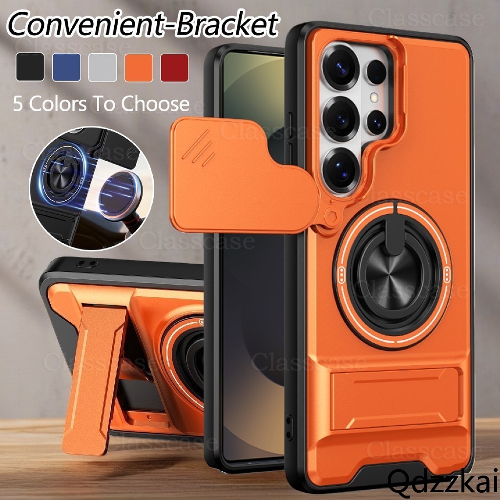 ปลอก Samsung Galaxy S26 S25 Ultra S26Ultra S25Ultra S25Plus S25+ S25Fe เคสโทรศัพท์หมุนได้แหวนแม่เหล็