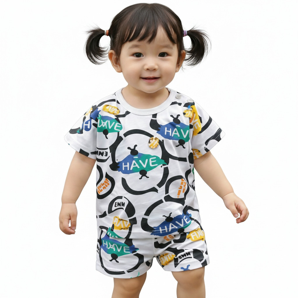 CUTE 2 YEAR OLD GIRLS CLOTHING SET เสื้อยืด