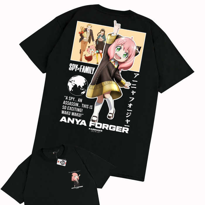 SPY X FAMILY ANYA FORGER V5 Kaos Anime - Karimake  WARNA LAIN, S เสื้อยืดคอกลม S-5XL