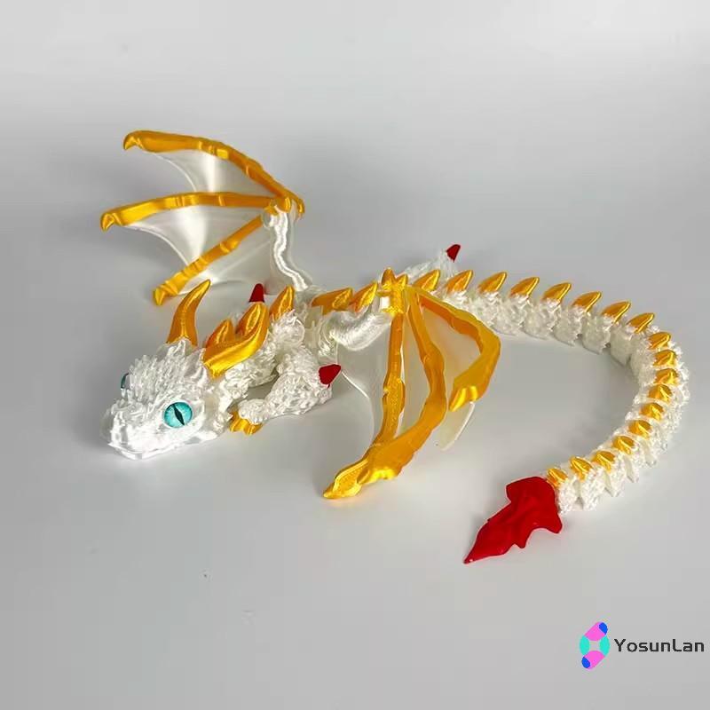 YosunLan] 1 ชิ้นมังกรประกบ Fidget Dragons เครื่องประดับเดสก์ท็อปใหม่ 3D พิมพ์ Wyvern Dragon มีปีกจําลองรุ่นของขวัญใหม่ ราคา ถูกที่สุด ดีลบีเคเค แกลเลอรีภาพที่ 4