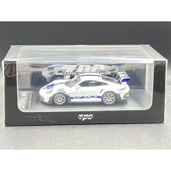 TPC 1/64
911 GT3 RS（992）Diecast Model: White Blue Latte Art