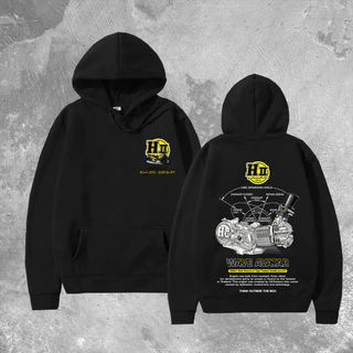 เสื้อฮู้ดแขนยาวสไตล์แข่งรถสำหรับผู้ชาย เฮงสุพรรณ H2Suphanburi M-3XL