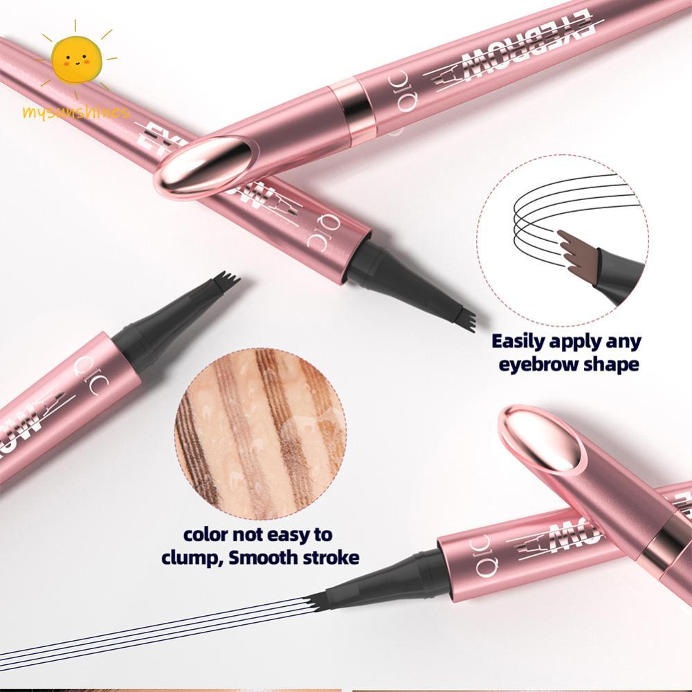 ❦ 3D ดินสอเขียนคิ้วกันน้ําดินสอเขียนคิ้ว Smudge-proof Eye Brow ดินสอ Long-Lasting Microblading ดินสอเขียนคิ้วสําหรับแต่งหน้า ราคา ถูกที่สุด ดีลบีเคเค แกลเลอรีภาพที่ 9