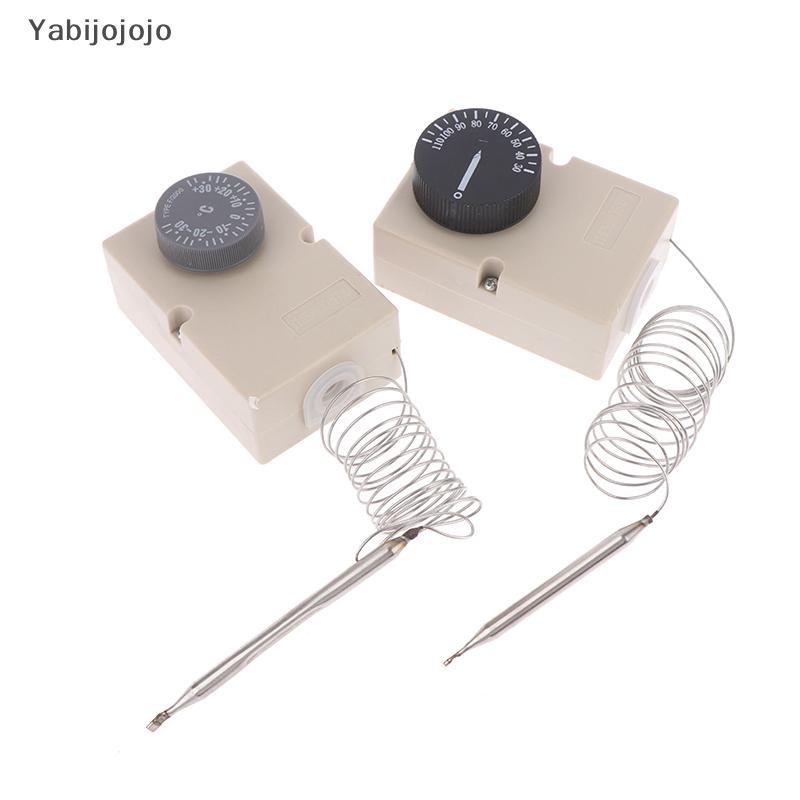 Yabijojojo สําหรับอุปกรณ์ไฟฟ้าลูกบิดอุณหภูมิสวิทช์ Capillary Thermostat 50-300C 0-60C 0-50C 0-40C 30
